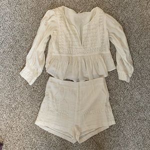 Free People gauzy beachy set